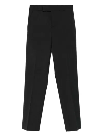 Alberta Ferretti Tailored Trousers With Slanted Pockets In Black