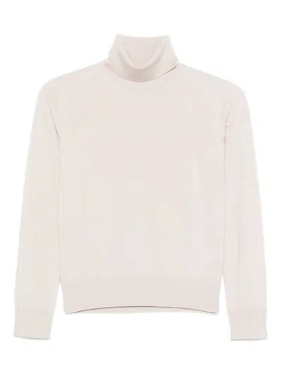 Alpha Studio Turtleneck Sweater In Neutral