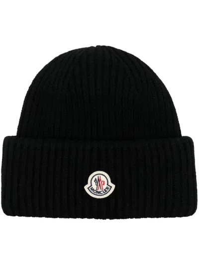 Moncler Cap Accessories In Black