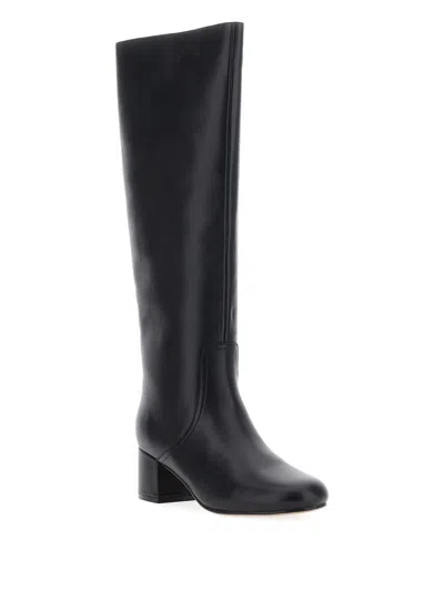 Twinset Knee-high Block-heel Boots In Black