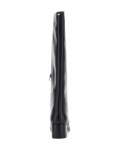Twinset Knee-high Block-heel Boots In Black