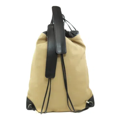 Pre-owned Fendi Black Canvas Backpack ()