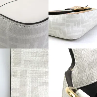 Pre-owned Fendi Ivory Multi-color Pvc Leather Handbag Shoulder Bag ()