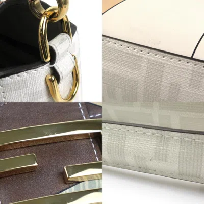 Pre-owned Fendi Ivory Multi-color Pvc Leather Handbag Shoulder Bag ()