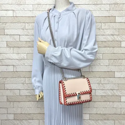 Pre-owned Fendi Pink Leather Shoulder Bag ()