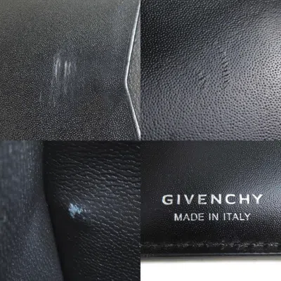 Pre-owned Givenchy Black Leather Wallet (bi-fold) ()