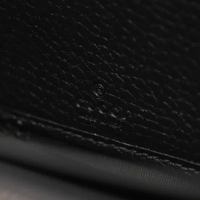 Pre-owned Gucci Black Leather Long Wallet (bi-fold) ()