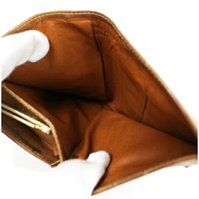 Pre-owned Gucci Brown Canvas Leather Wallet (bi-fold) ()