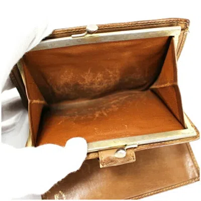 Pre-owned Gucci Brown Canvas Leather Wallet (bi-fold) ()