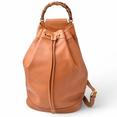 Pre-owned Gucci Brown Leather Shoulder Bag Sling Bag ()