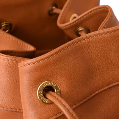 Pre-owned Gucci Brown Leather Shoulder Bag Sling Bag ()