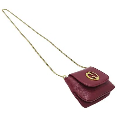 Pre-owned Gucci Purple Leather Shoulder Bag ()