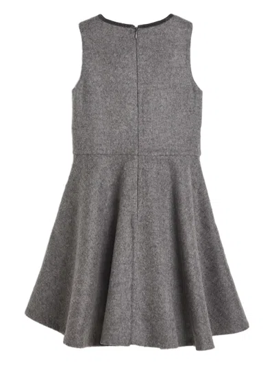 无袖伞形迷你连衣裙