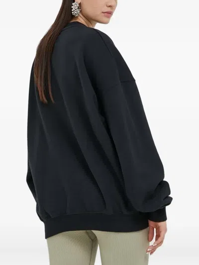 Preach Embroidered-logo Crew-neck Sweatshirt In Black