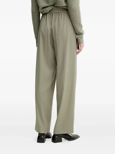 Samsoe & Samsoe Julia Elastic-waist Trousers In Green