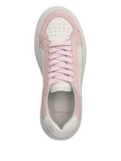 Copenhagen Platform Leather Sneakers In Pink