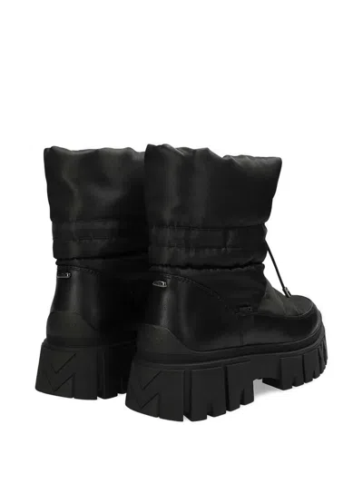 Mexx Quilted Platform Ankle Boots In Black