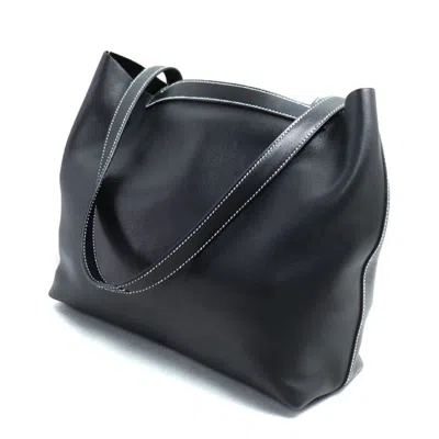 Pre-owned Hermes Black Swift Leather Tote Bag ()