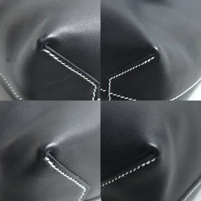 Pre-owned Hermes Black Swift Leather Tote Bag ()