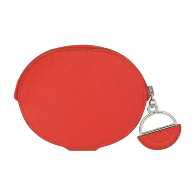 Pre-owned Hermes Multi-color Red Color Epsom Leather Coin Purse/coin Case ()