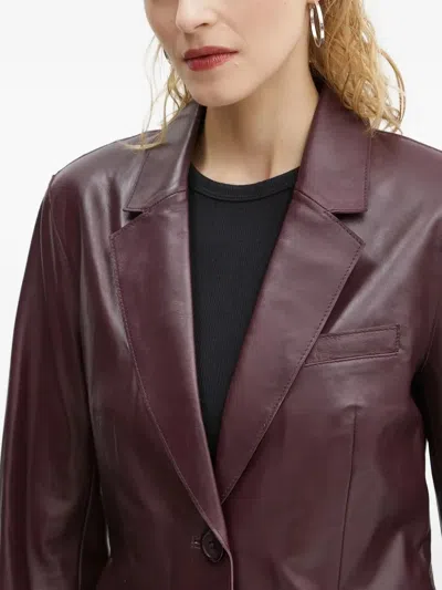Stand Studio Button-fastening Single-breasted Blazer In Red