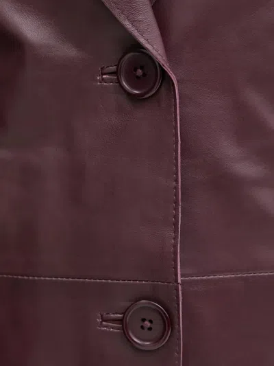 Stand Studio Button-fastening Single-breasted Blazer In Red