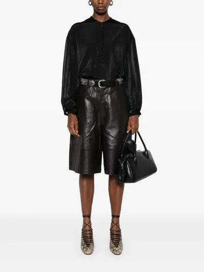 Iro Button-front Blouse In Black