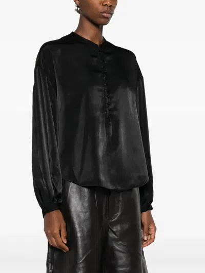 Iro Button-front Blouse In Black
