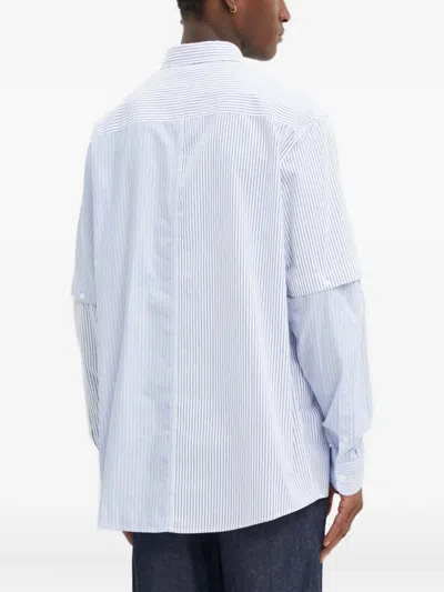 Desigual Striped-pattern Shirt In Blue