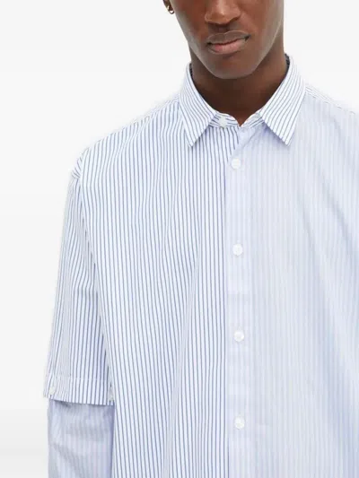 Desigual Striped-pattern Shirt In Blue