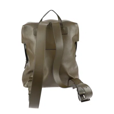Pre-owned Jimmy Choo Olive Leather Backpack ()