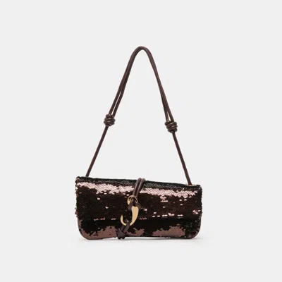 Dolce Vita Alice Shoulder Bag Brown Sequin Stella