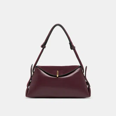 Dolce Vita Devyn Shoulder Bag Burgundy Leather In Burgundy