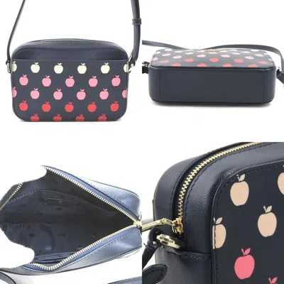 Pre-owned Kate Spade Navy Pink Leather Shoulder Bag ()
