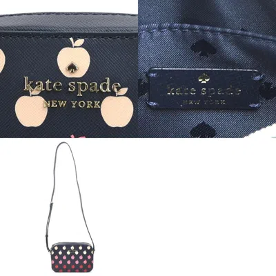 Pre-owned Kate Spade Navy Pink Leather Shoulder Bag ()