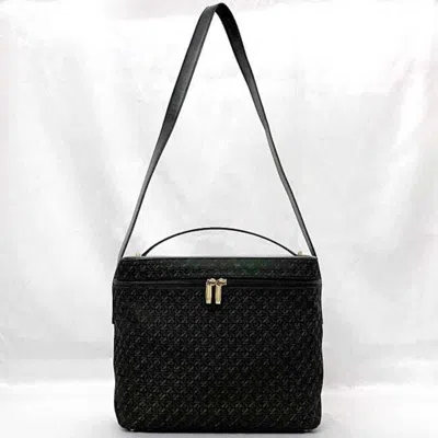 Pre-owned Loewe Black Green Canvas Leather Shoulder Bag ()