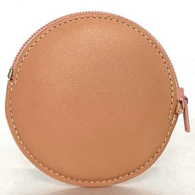 Pre-owned Loewe Pink Leather Coin Purse/coin Case ()
