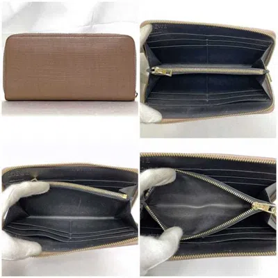 Pre-owned Loewe Pink Linen Long Wallet (bi-fold) ()