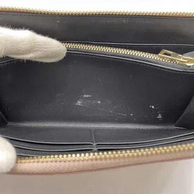 Pre-owned Loewe Pink Linen Long Wallet (bi-fold) ()