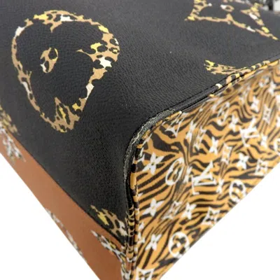 Pre-owned Louis Vuitton Black Leopard Noir Pvc Tote Bag ()