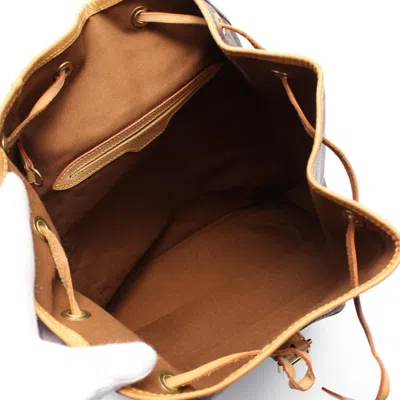 Pre-owned Louis Vuitton Brown Coated Canvas Leather Backpack ()