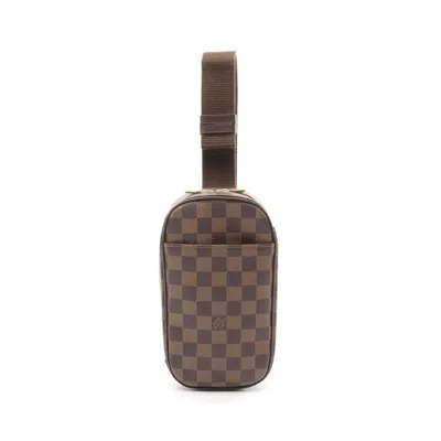 Pre-owned Louis Vuitton Brown Coated Canvas Leather Fanny Pack Sling Bag ()