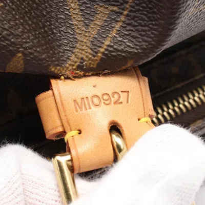 Pre-owned Louis Vuitton Brown Coated Canvas Leather Backpack ()