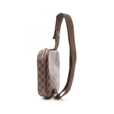 Pre-owned Louis Vuitton Brown Coated Canvas Leather Fanny Pack Sling Bag ()