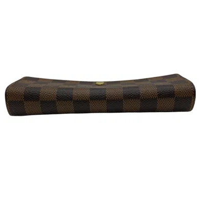 Pre-owned Louis Vuitton Brown Damier Canvas Damier Canvas Long Wallet (bi-fold) ()