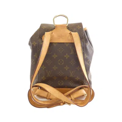 Pre-owned Louis Vuitton Brown Marron Coated Canvas Backpack ()
