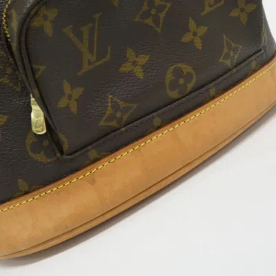 Pre-owned Louis Vuitton Brown Marron Coated Canvas Backpack ()