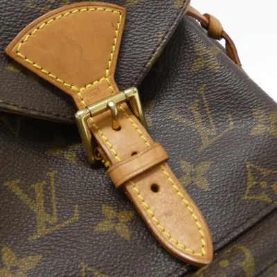 Pre-owned Louis Vuitton Brown Marron Coated Canvas Backpack ()