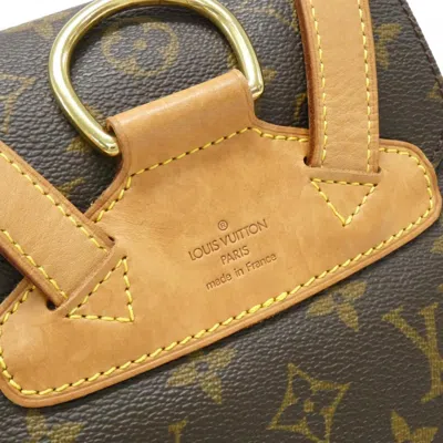 Pre-owned Louis Vuitton Brown Marron Coated Canvas Backpack ()