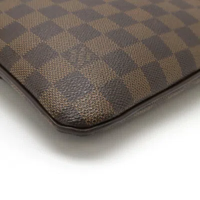Pre-owned Louis Vuitton Damier Brown Pvc Pochette Shoulder Bag ()